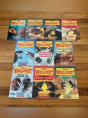 10 Who Would Win? Books lot readers animals battles Jerry Pallotta scholastic